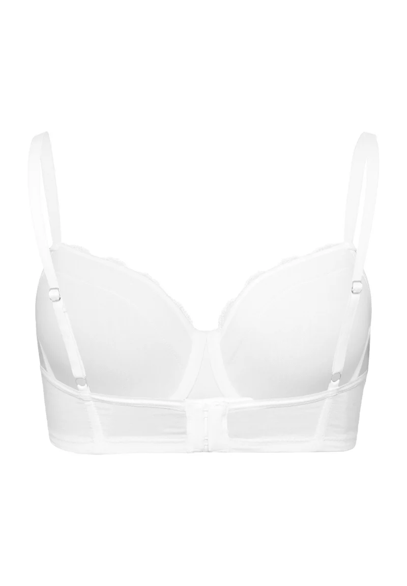 Cotton Lace Padded Bra | white 072433-070101