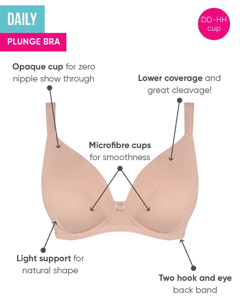 Curvy Kate Daily Plunge Bra Latte