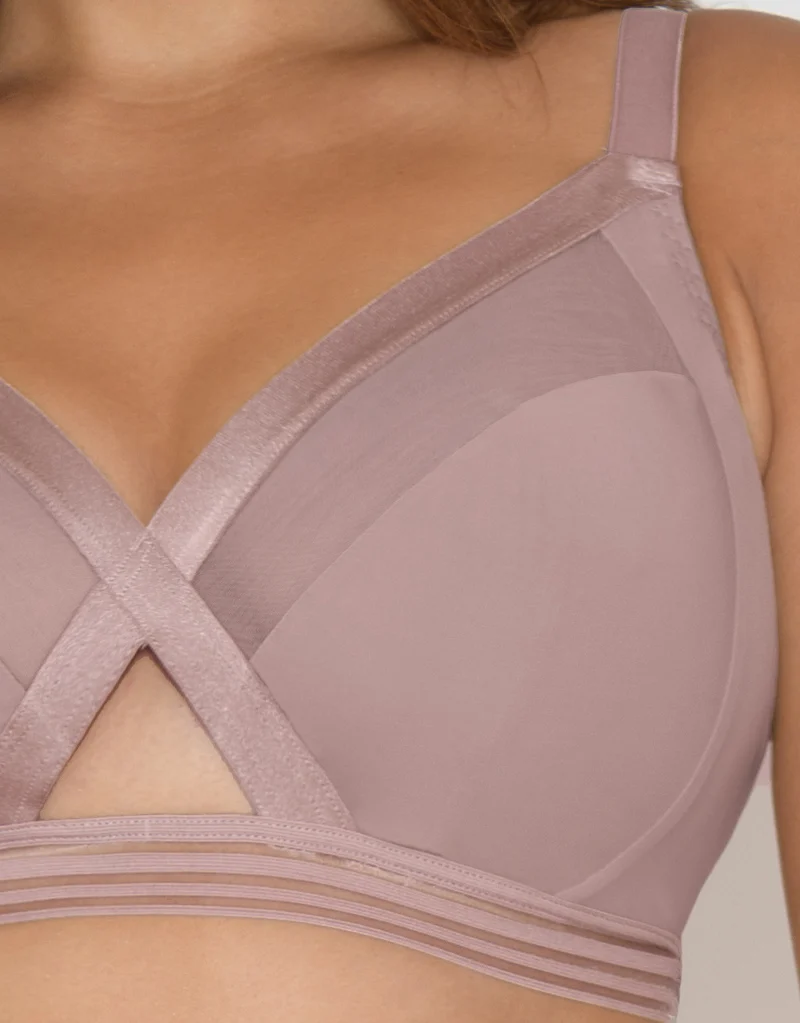 Curvy Kate Unwind Non-Wired Bralette Mink