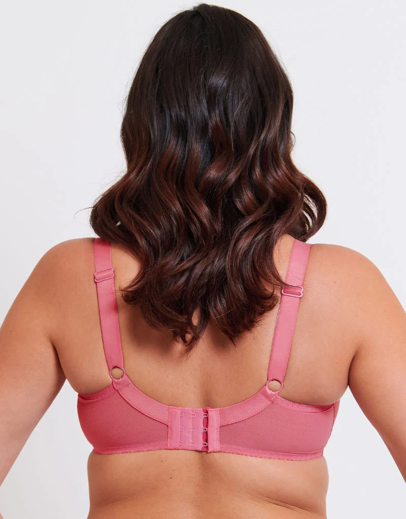Flirtelle Viola Geo Balcony Bra Rose Pink