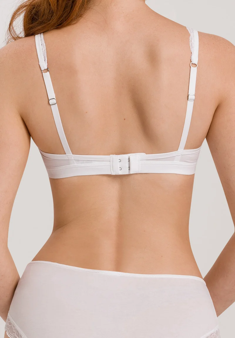 Cotton Lace Soft Cup Bra | white 072431-070101