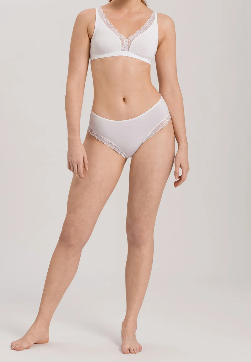 Cotton Lace Soft Cup Bra | white 072431-070101