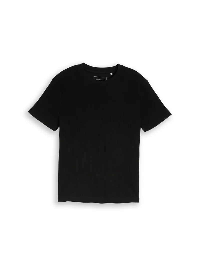 T-Shirt mit Waffelstruktur