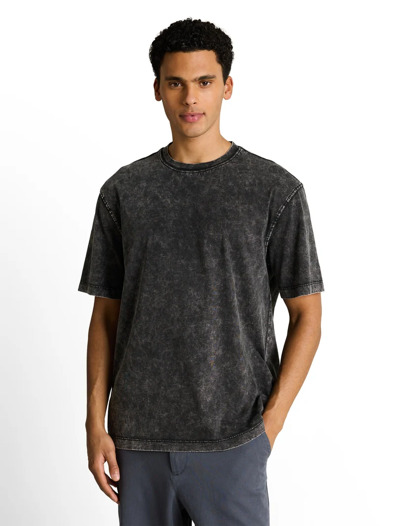 Relaxed Fit T-Shirt mit Washed-Out Effekt