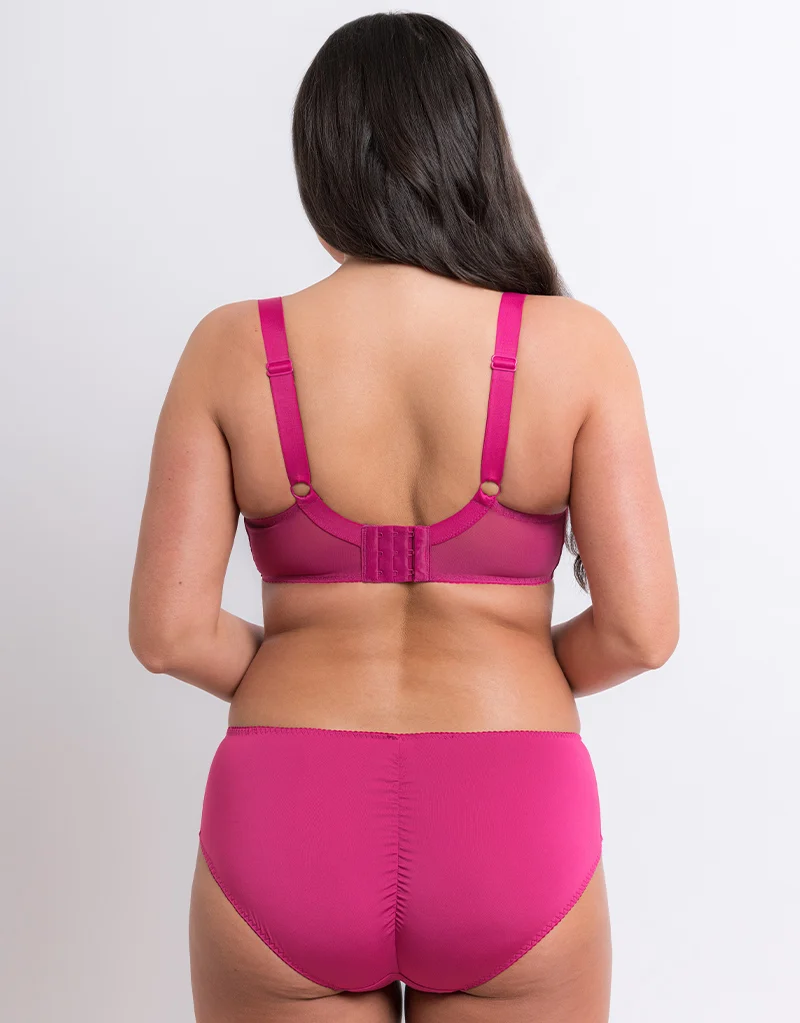Flirtelle Swirl Balcony Bra Magenta