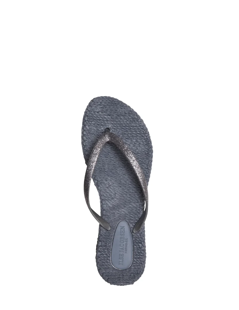 Flip Flops with Glitter Grey