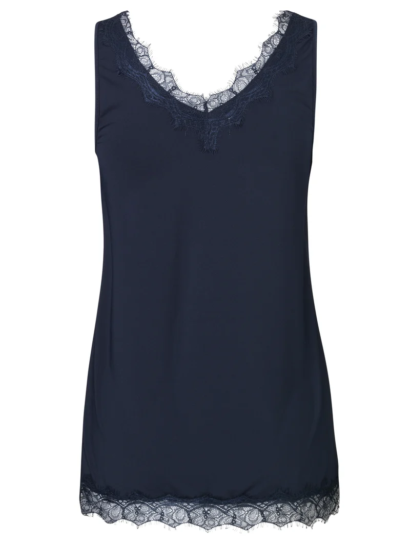 Lace Navy Vest