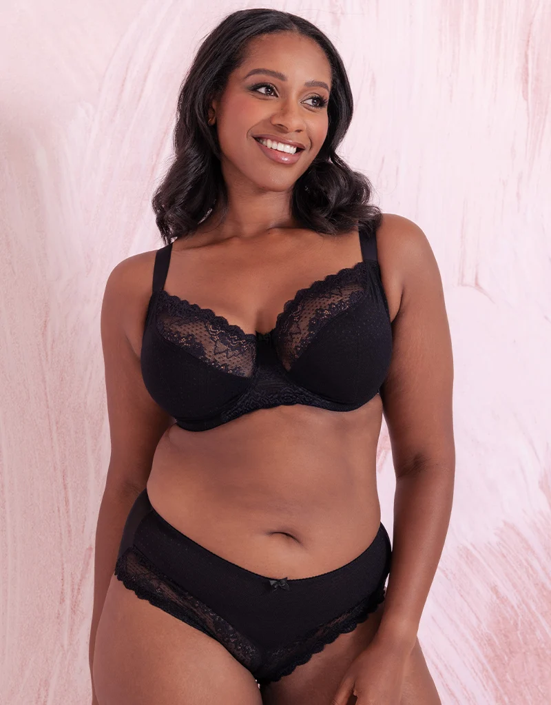 Flirtelle Viola Balcony Bra Black