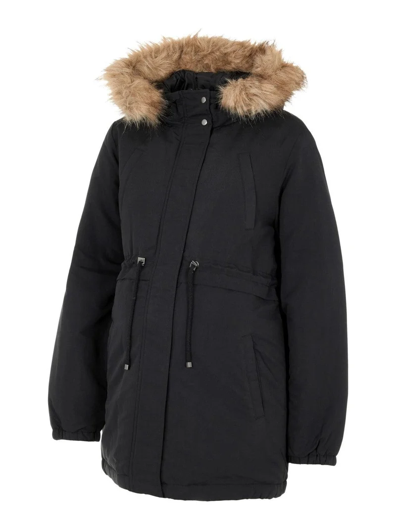 Mamalicious Vente Parka-Jacke – Jessa – Schwarz