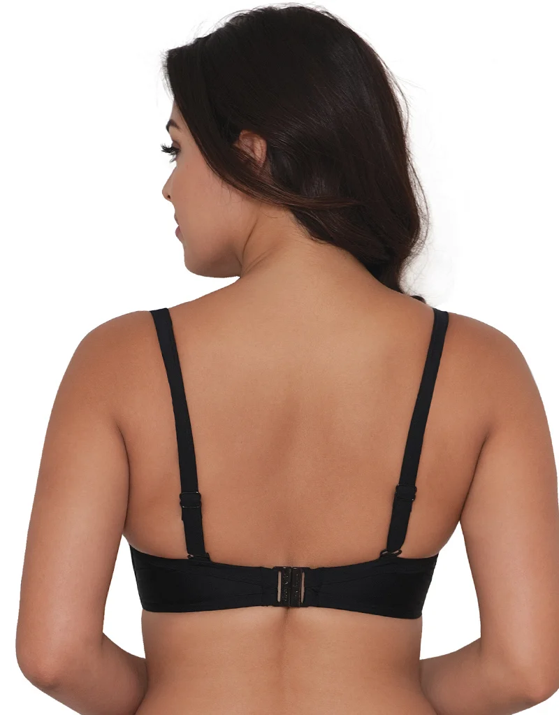 Curvy Kate Hi Voltage Padded Balcony Bikini Top Black