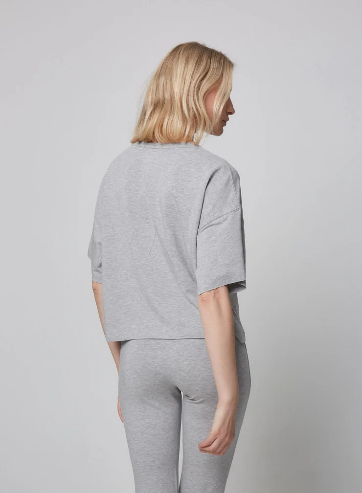 Boxy Tee Heather Grey