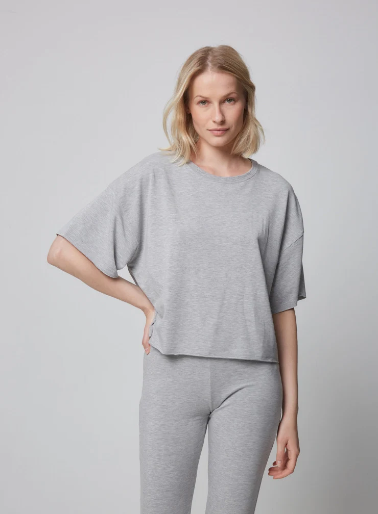 Boxy Tee Heather Grey