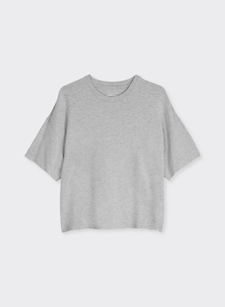Boxy Tee Heather Grey