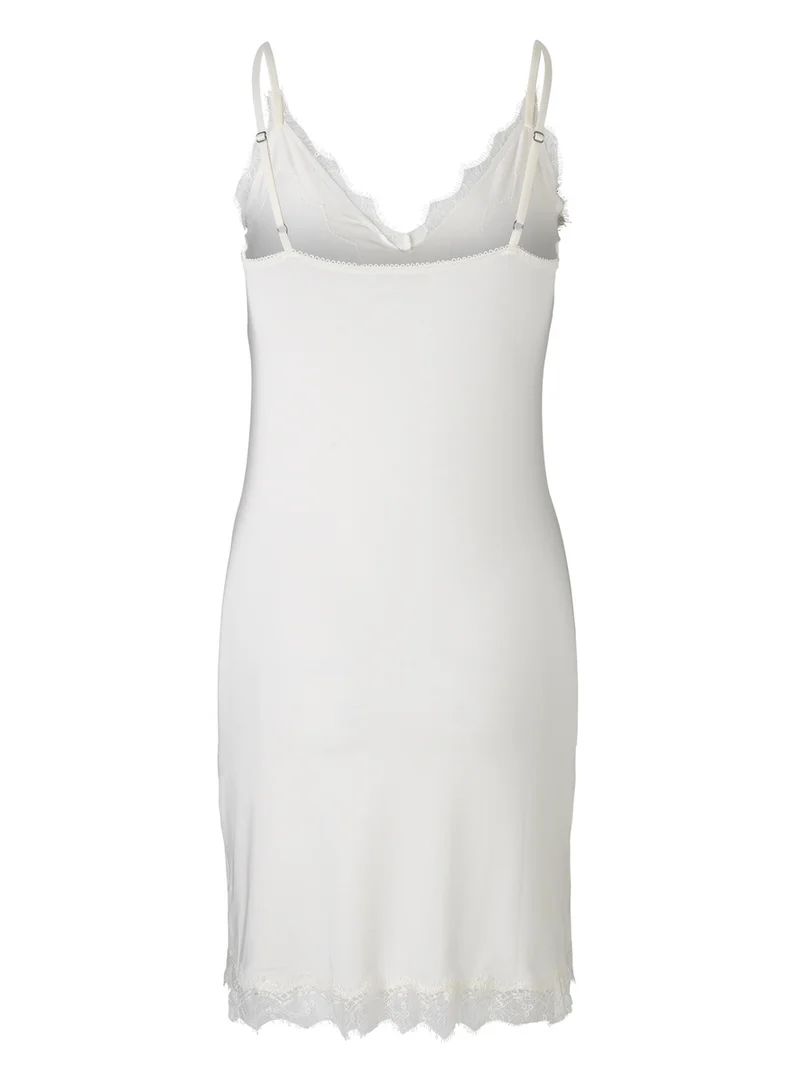 Strappy Ivory Slip Dress