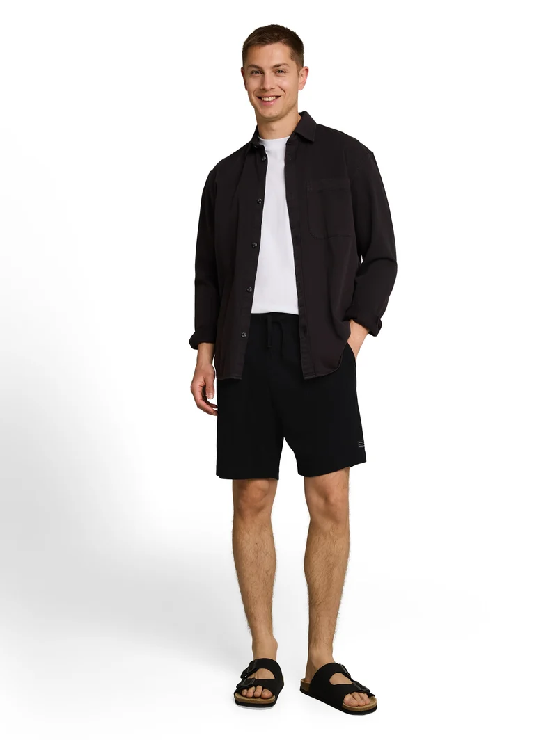 Relaxed Fit Shorts in Waffelstruktur