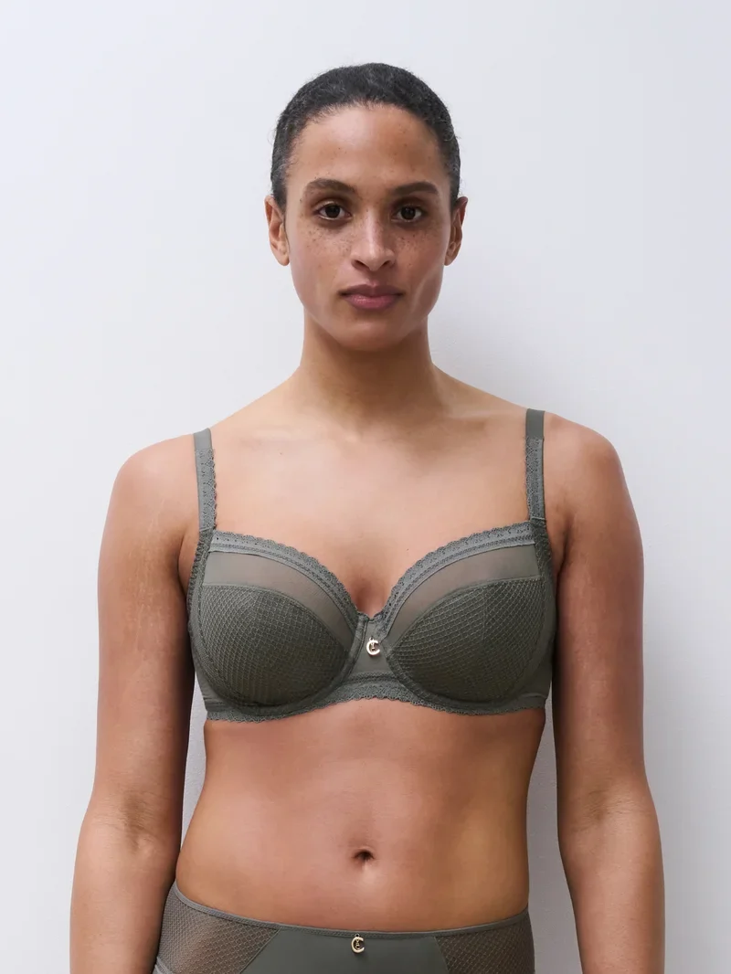 Chantelle - Romance Covering Underwired Bra Vert Argile