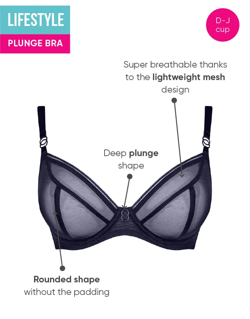 Curvy Kate Lifestyle Plunge Bra Navy