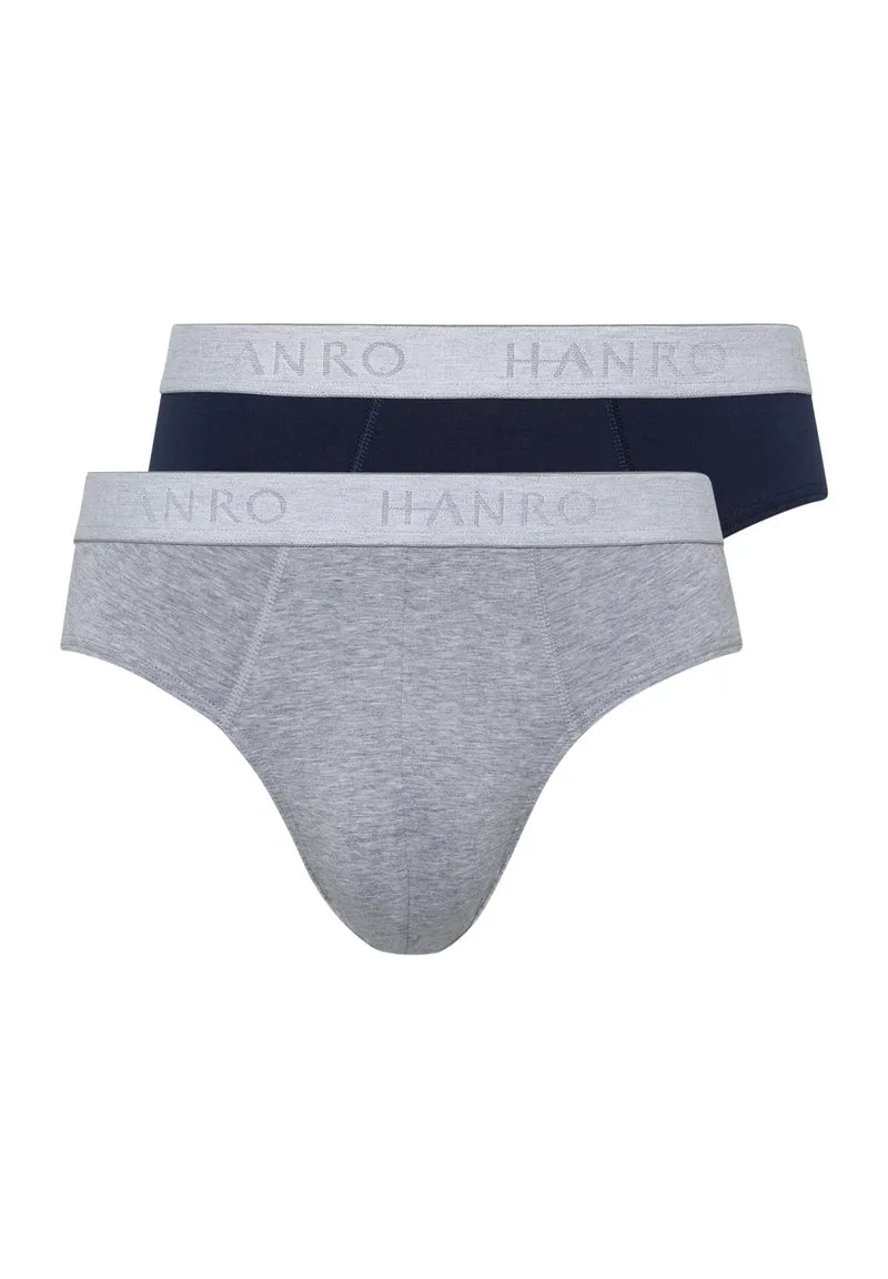 Cotton Essentials Briefs 2Pack | light melange/deep navy 073075-072399