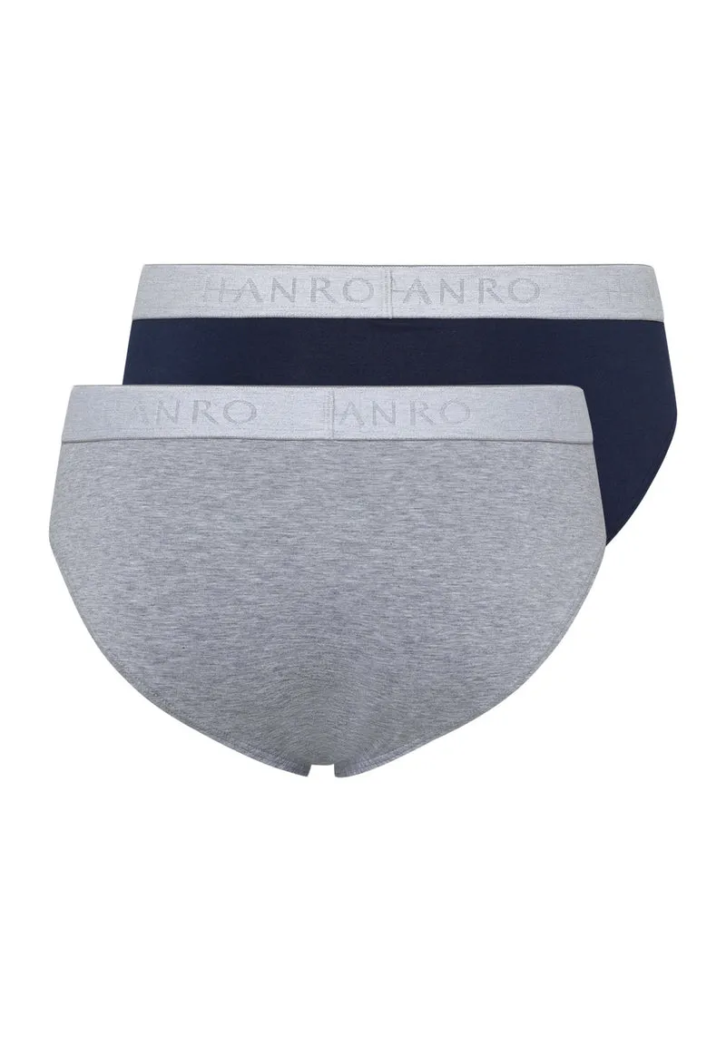 Cotton Essentials Briefs 2Pack | light melange/deep navy 073075-072399