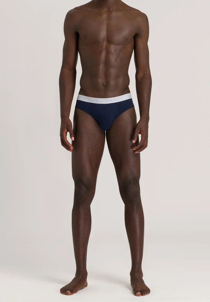 Cotton Essentials Briefs 2Pack | light melange/deep navy 073075-072399