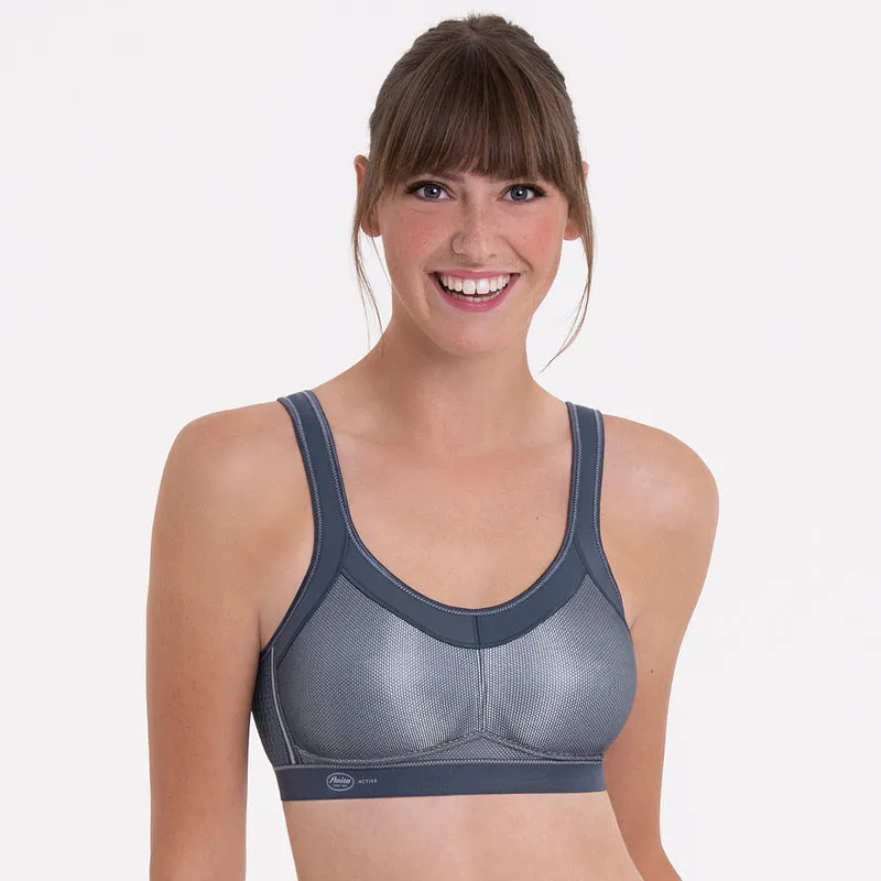 Anita Active - Momentum Sport-BH gemoldet Anthrazit