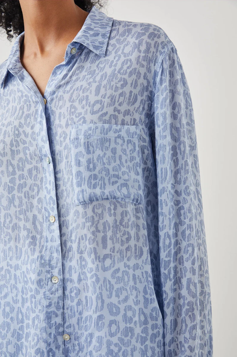 Josephine Blue Batik Cheetah