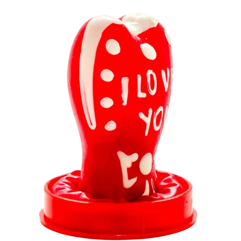 CONDOMERIE - HANDBEMALTE NEUHEITSKONDOME HERZ - ICH LIEBE DICH MODELL 1