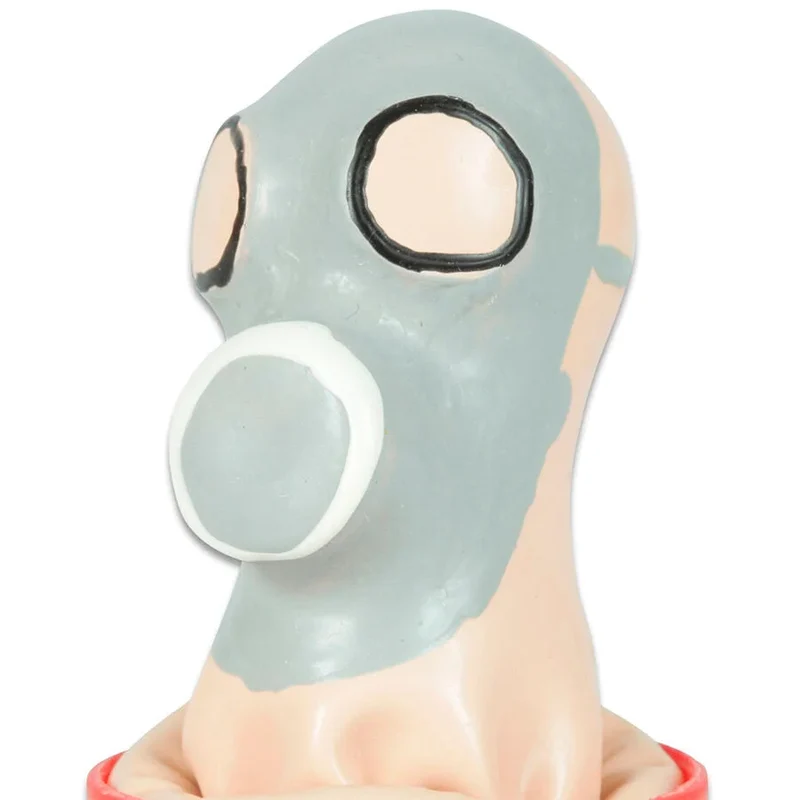 CONDOMERIE - HANDBEMALTE NEUHEIT KONDOME GASMASKE