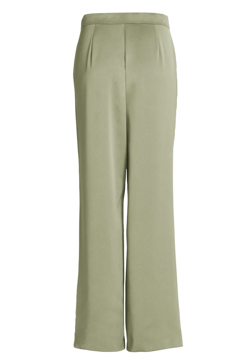 Hose aus Satin mit geradem Bein