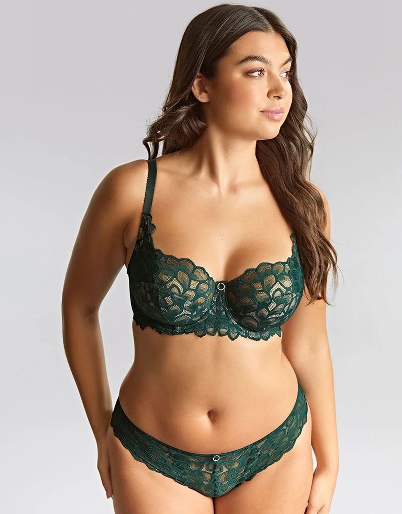 Panache Allure Brazilian Brief Forest Green