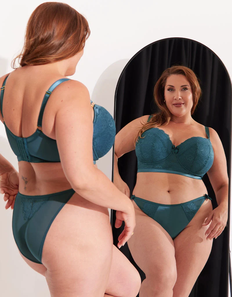 Liaison Vienna Padded Longline Balcony Bra French Navy