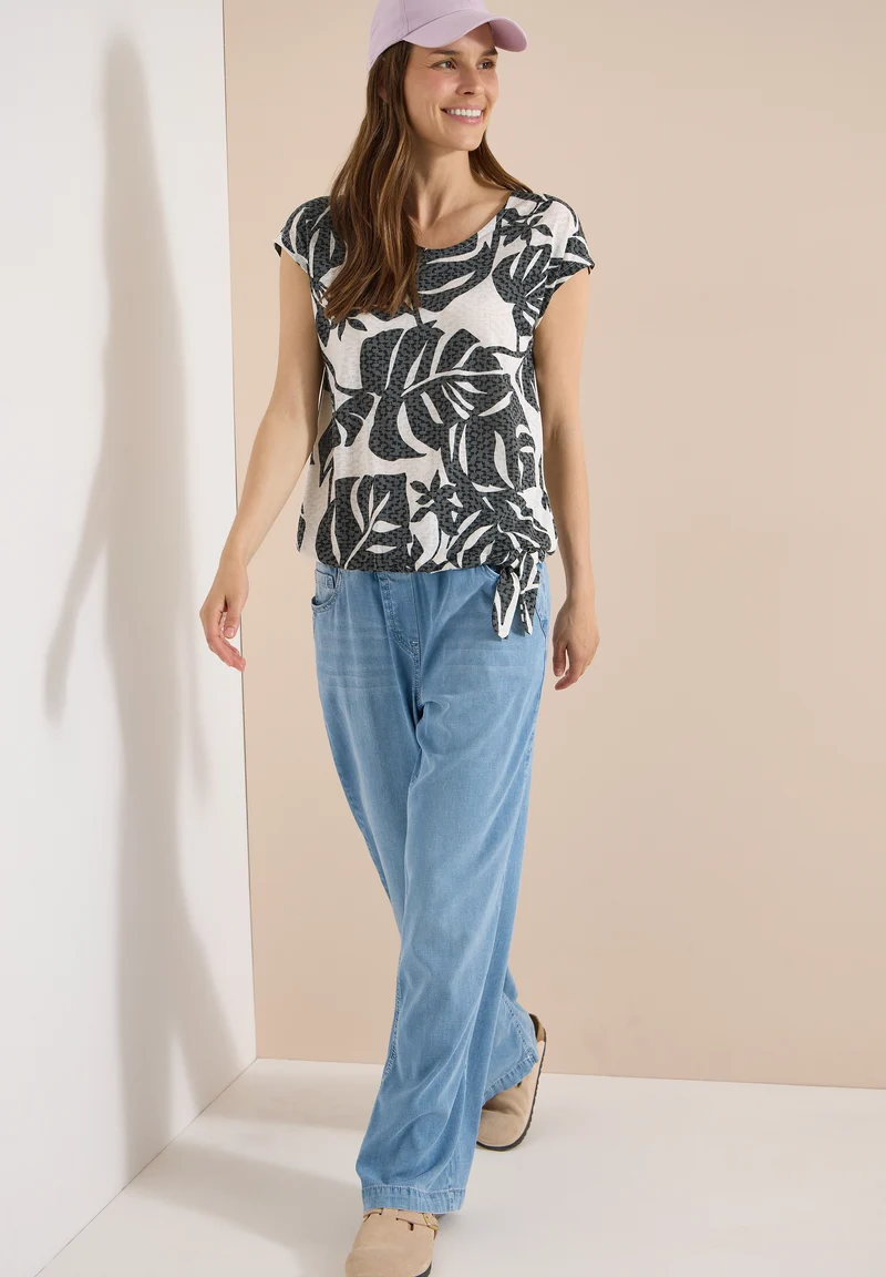 T-Shirt in Ausbrenner-Optik