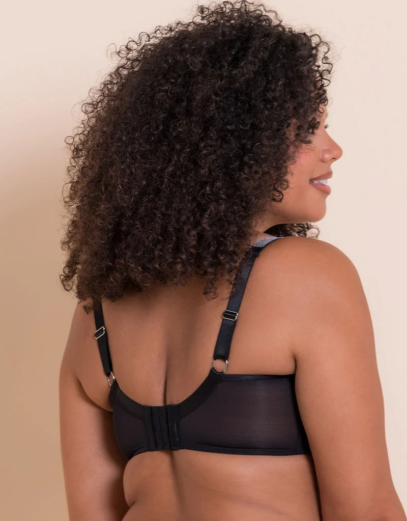 Curvy Kate Boost Diamante Padded Balcony Bra Black