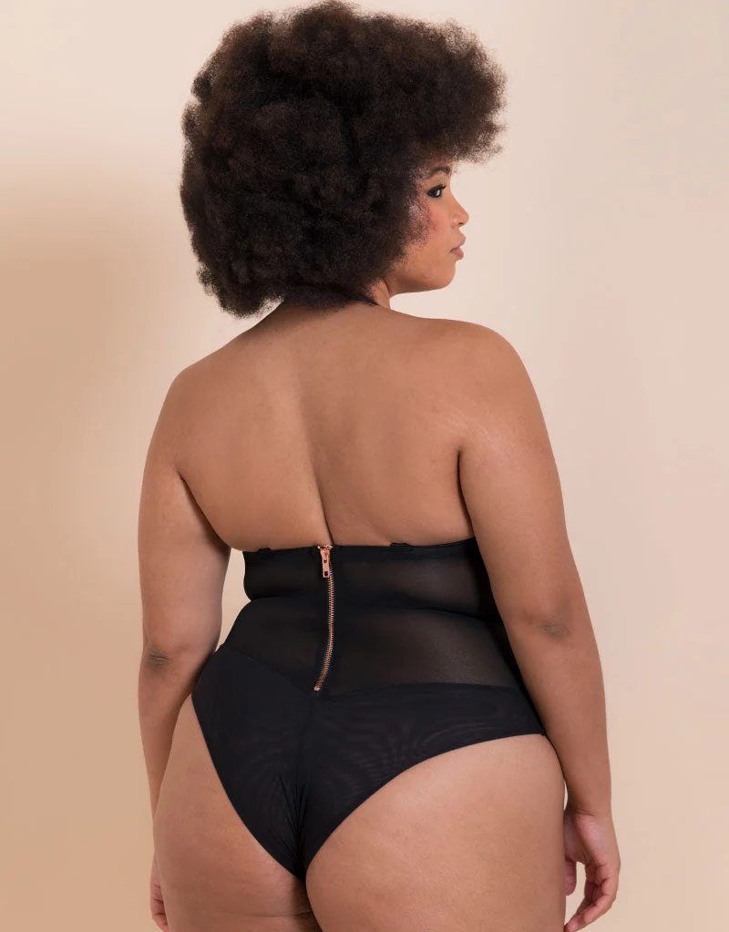 Scantilly Classique Plunge Strapless Padded Body Black
