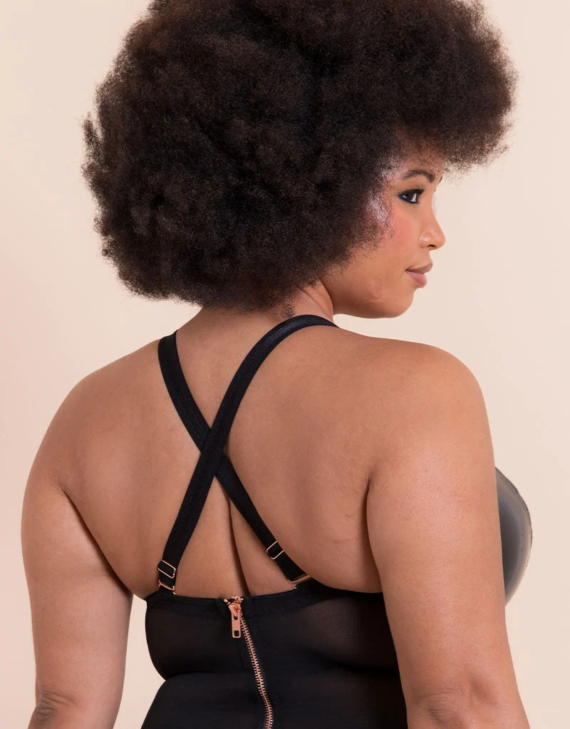Scantilly Classique Plunge Strapless Padded Body Black