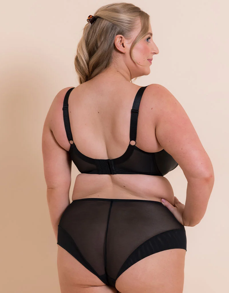 Curvy Kate Enchant Side Support Balcony Bra Black