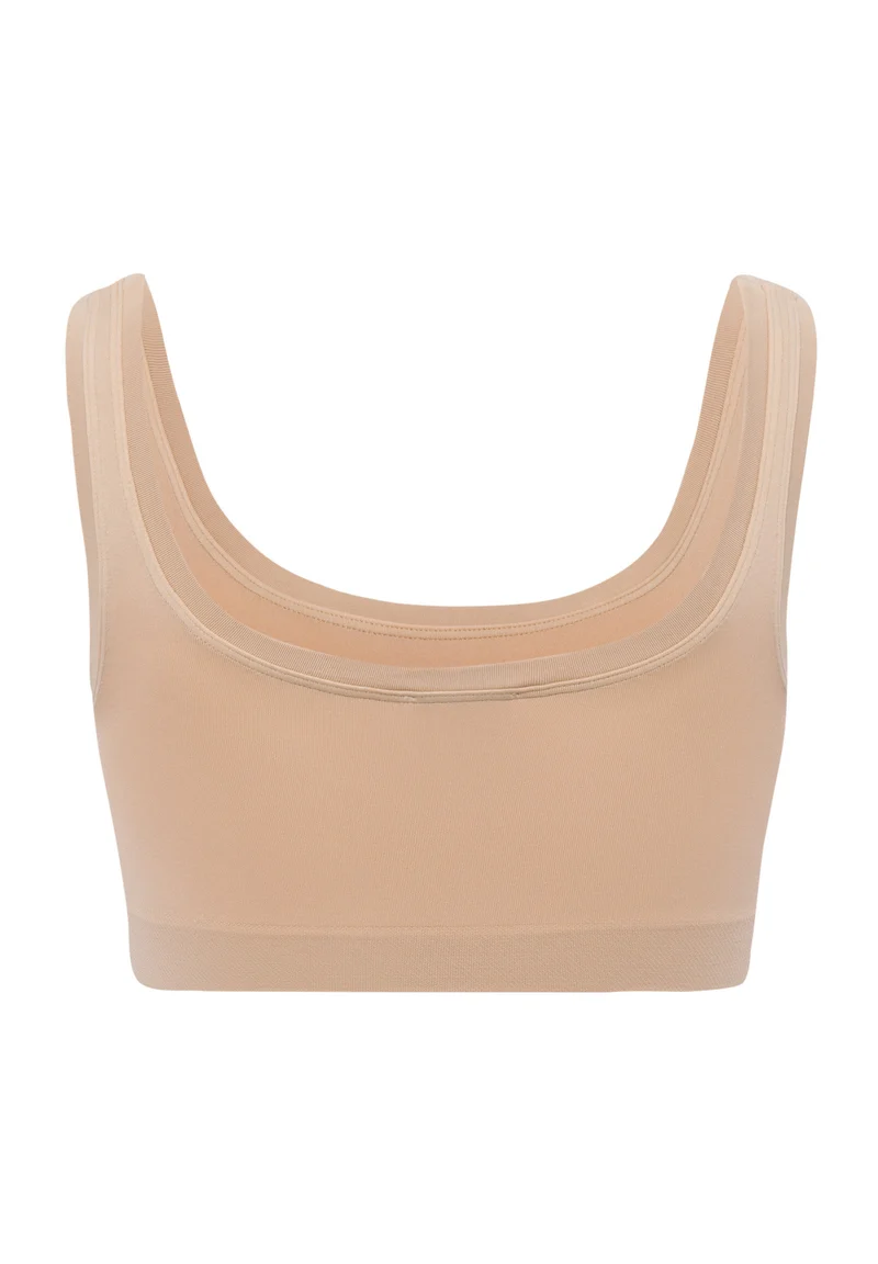 Touch Feeling Crop Top | beige 071810-070274