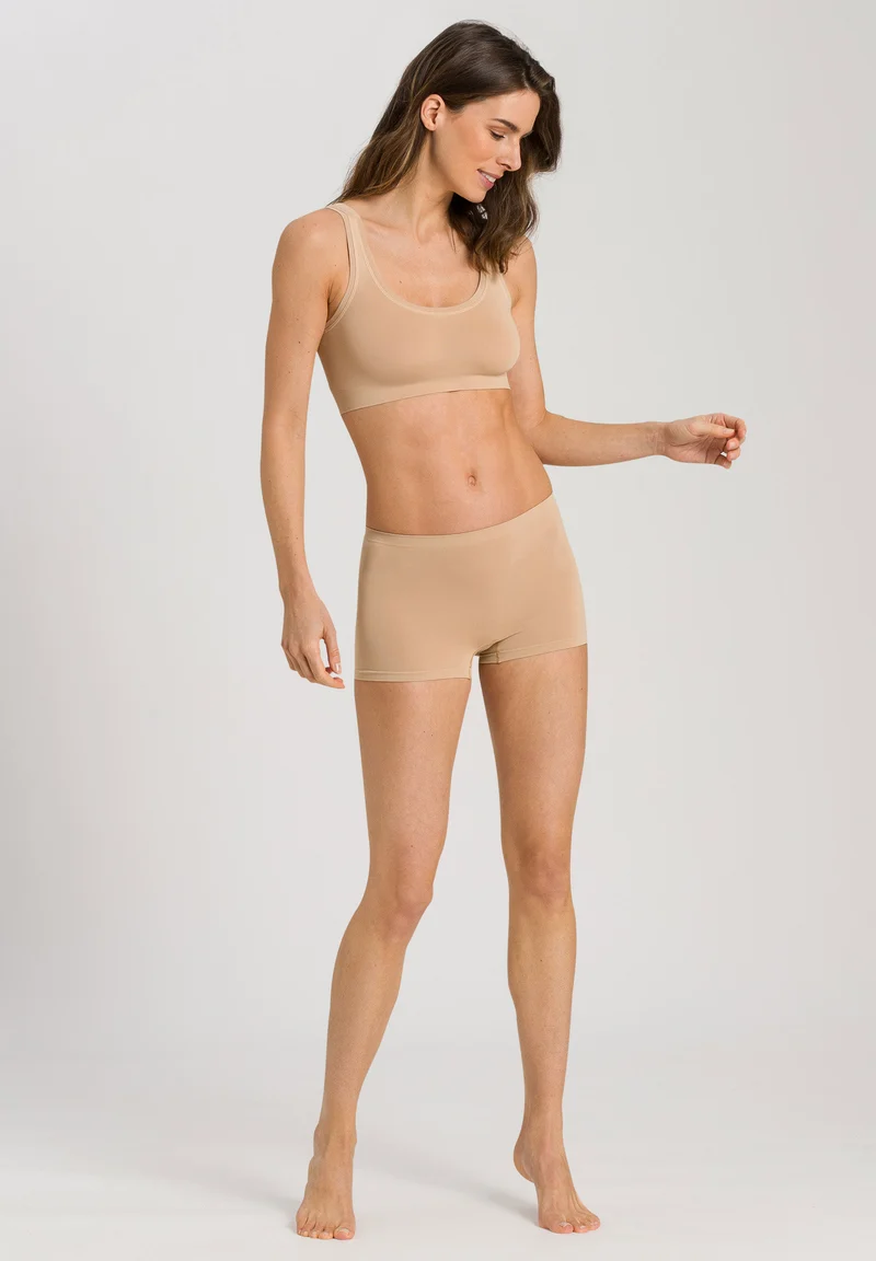 Touch Feeling Crop Top | beige 071810-070274