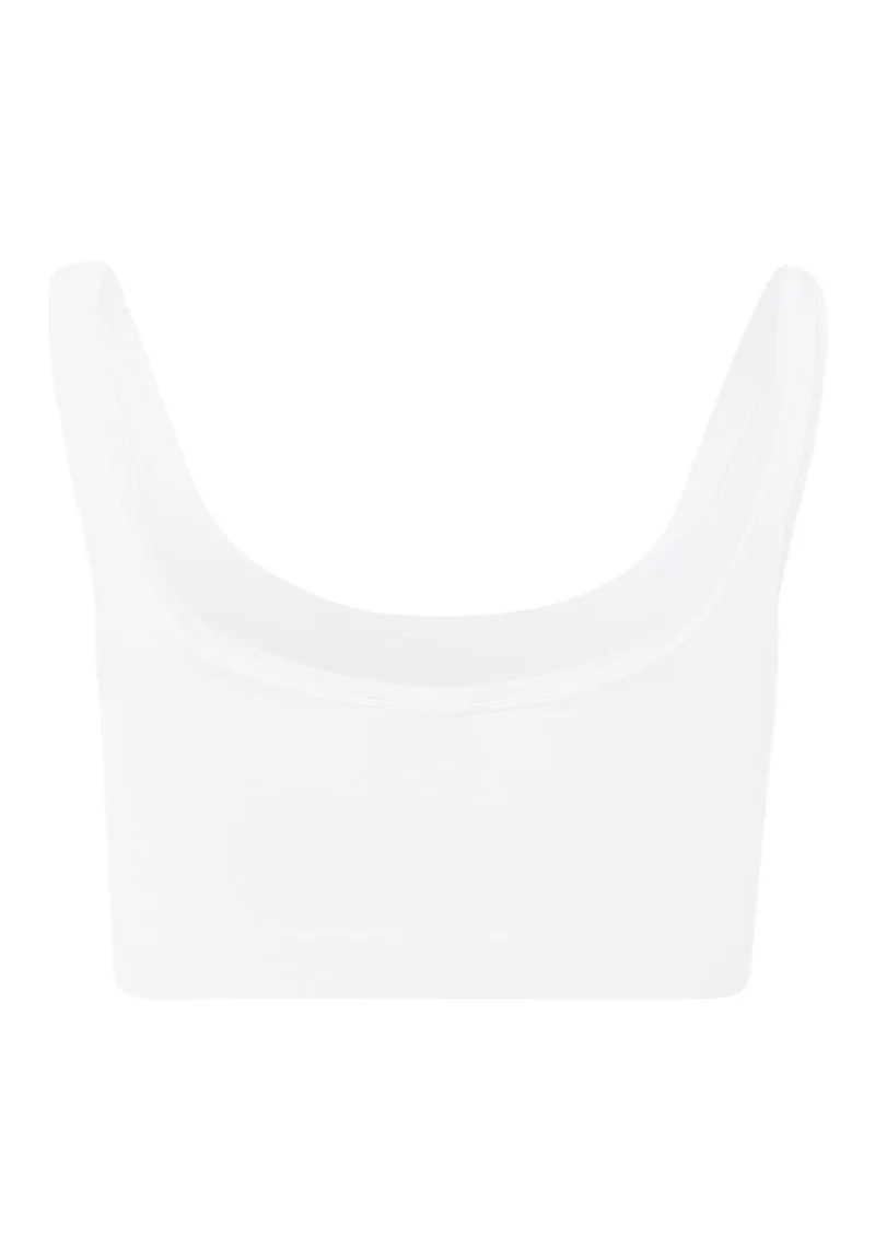Touch Feeling Crop Top | white 071810-070101