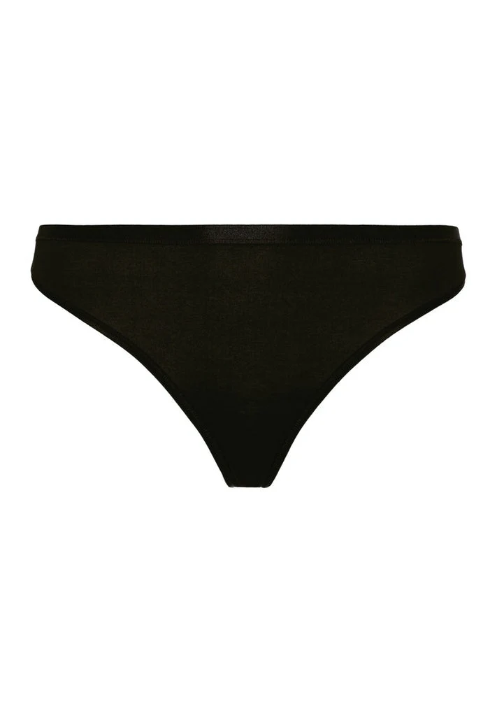 Cotton Sensation Thong Black