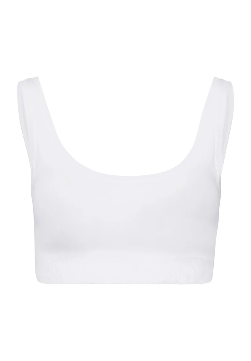 Touch Feeling Padded Crop Top | white 071806-070101