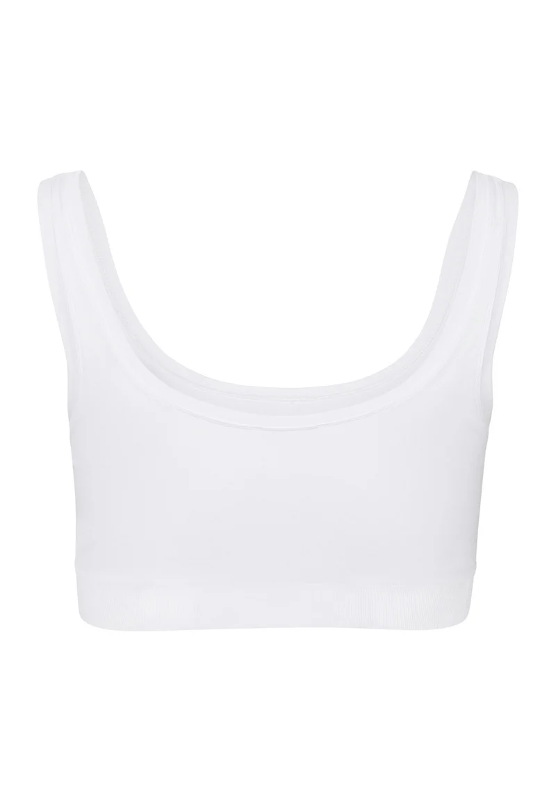 Touch Feeling Padded Crop Top | white 071806-070101