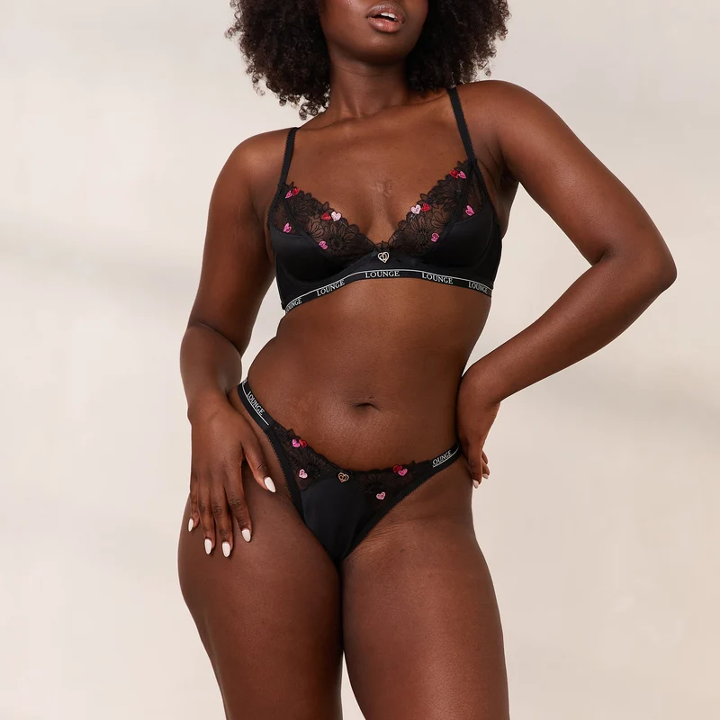 Zalia Plunge Bra - Black