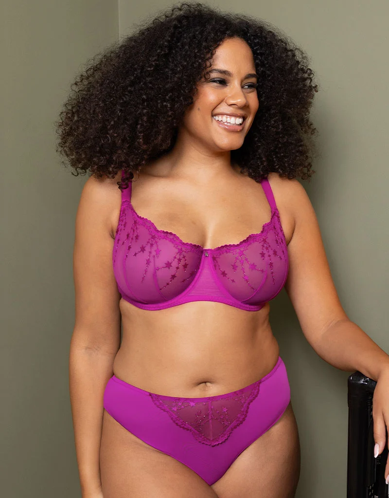 Curvy Kate Stardust Balcony Bra Vivid Violet