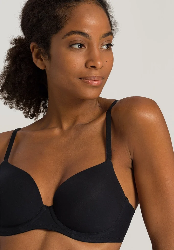 Cotton Sensation Padded Bra Black