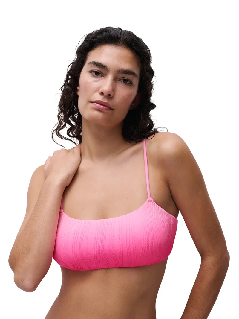 Chantelle Swimwear - Einheitsgröße Bügelloser Bandeau-T-Shirt-Bikini Rosa Batik