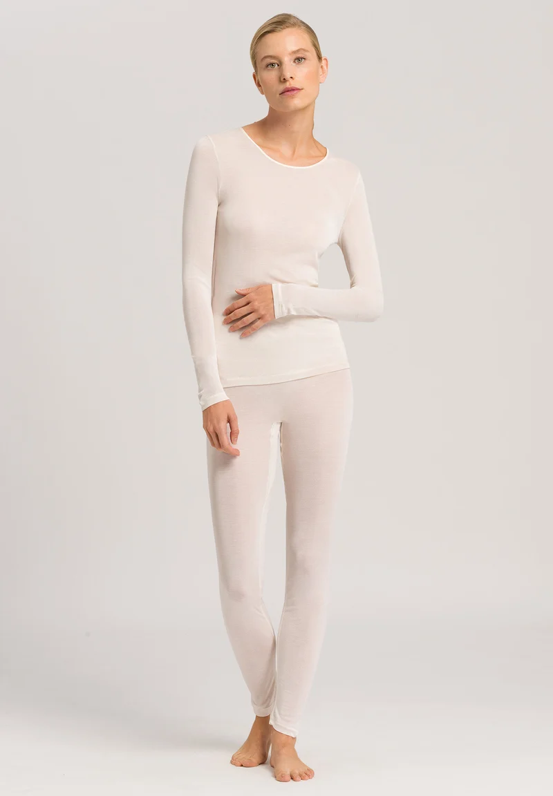 Pure Silk L/SLV Shirt | pale cream 071719-070116