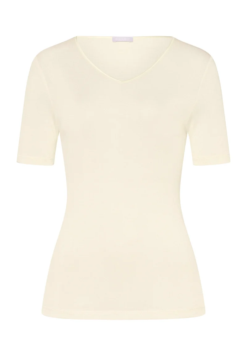 Pure Silk S/SLV Shirt | pale cream 071718-070116