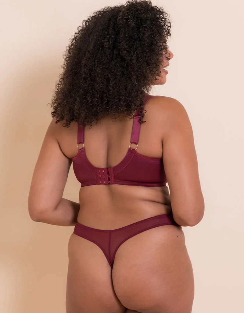 Curvy Kate Lush Thong Oxblood