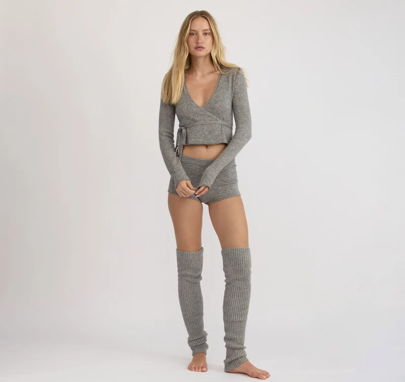 Fine Knit Wrap Cardigan